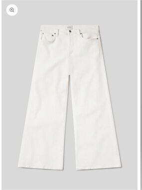 Citizens Of Humanity Wide-Leg White Denim Jeans